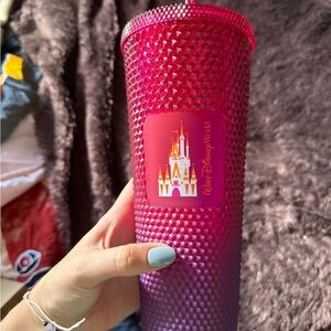 Geometric Red Starbucks Tumbler with Straw Walt Disney World - NEW